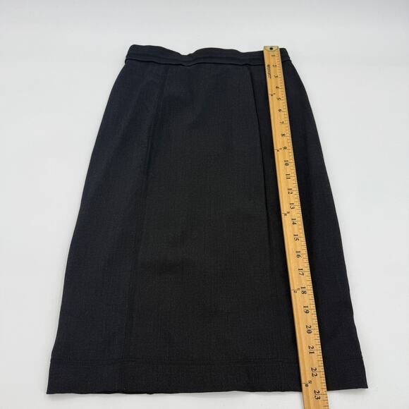 DOLCE & GABBANA Womens Wool Pencil Skirt Size IT 38 US XS Dark Grey Quiet Luxury - Picture 8 of 9